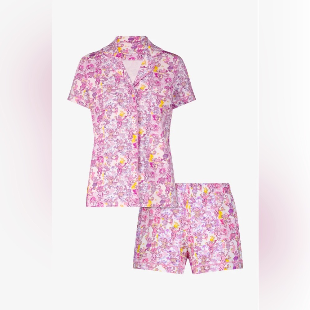 SOLD BNWT Roller Rabbit LoveShackFancy Preppy Patchwork Women's Polo Pajama…